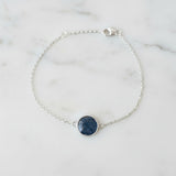 Pet Ashes Bracelet in Silver Circle