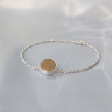 Bracelet with Sand · Silver Circle with Sand or Soil