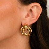 Golden Links Earrings