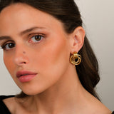 Golden Links Earrings