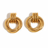 Golden Links Earrings