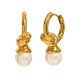 Twist & Pearl Earrings