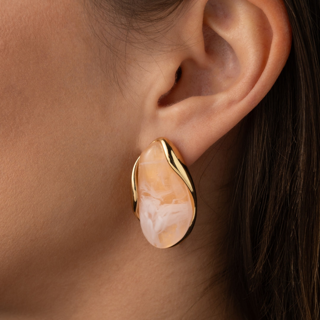 Amber Flames Earrings