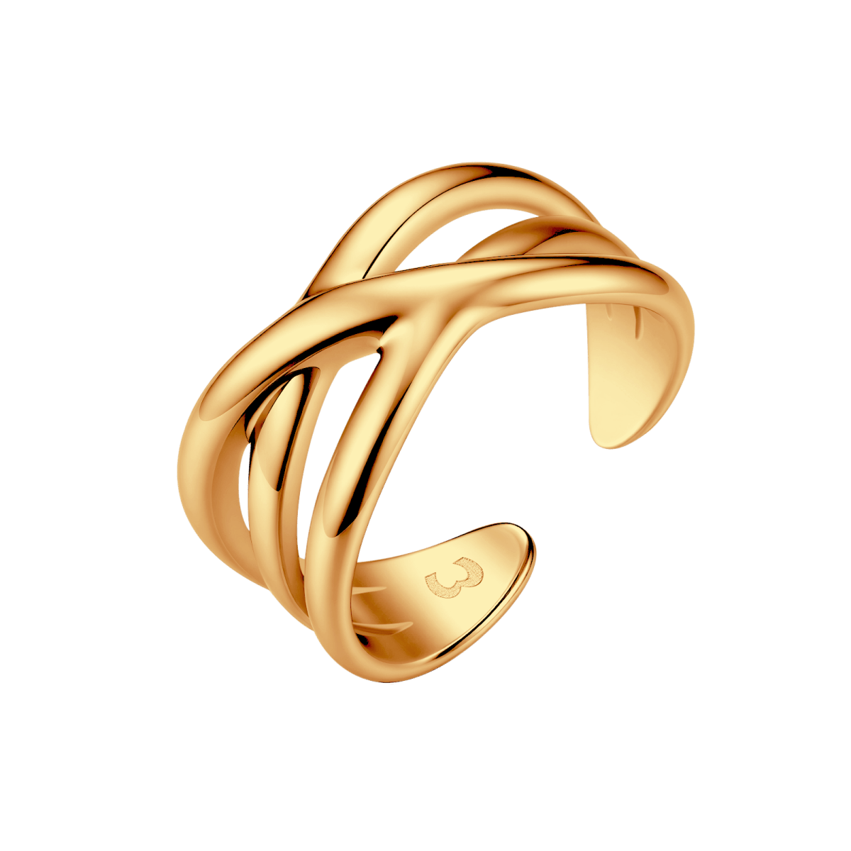 Crossed Bands Ring