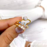 Oval Zirconia Ring