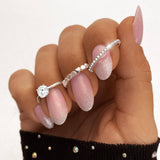 Oval Zirconia Ring