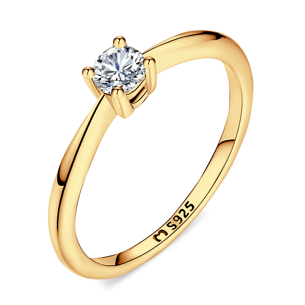 Solitaire Zirconia Ring