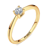 Solitaire Zirconia Ring
