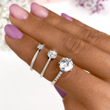 Solitaire Zirconia Ring