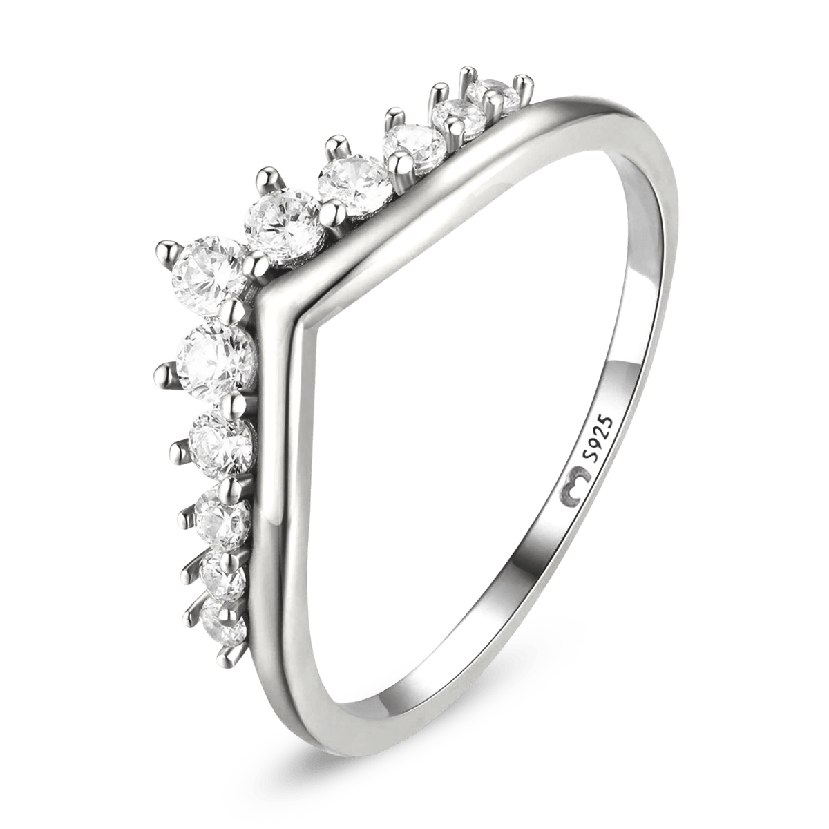 Crown Ring with Cubic Zirconia