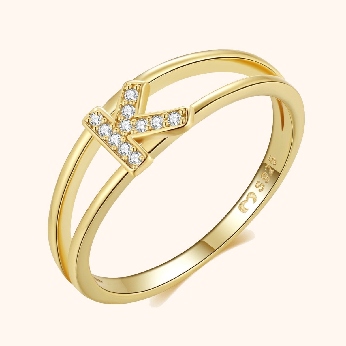 Gold Initial Ring