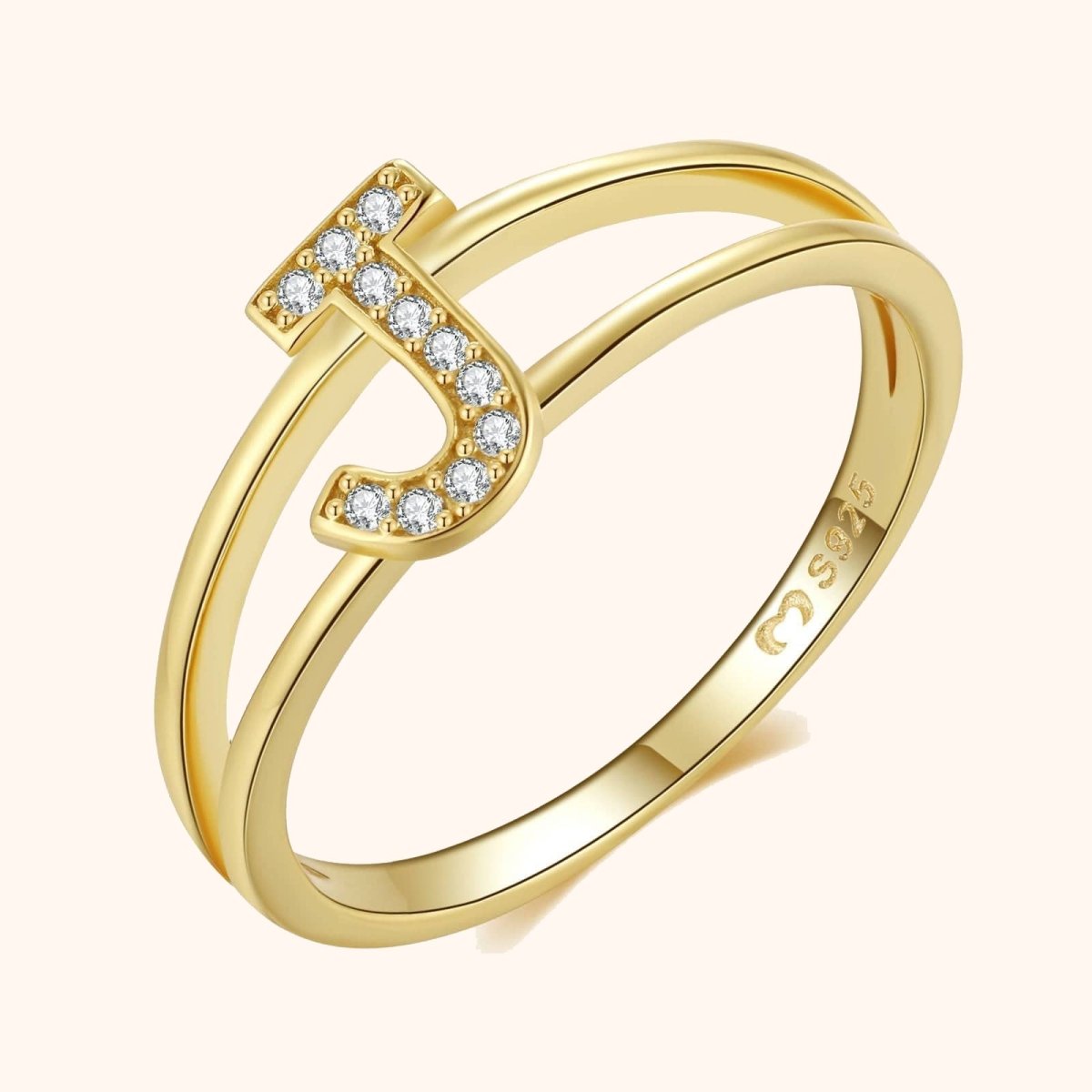 Gold Initial Ring
