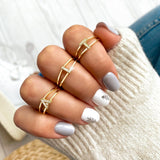 Gold Initial Ring