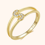 Gold Initial Ring