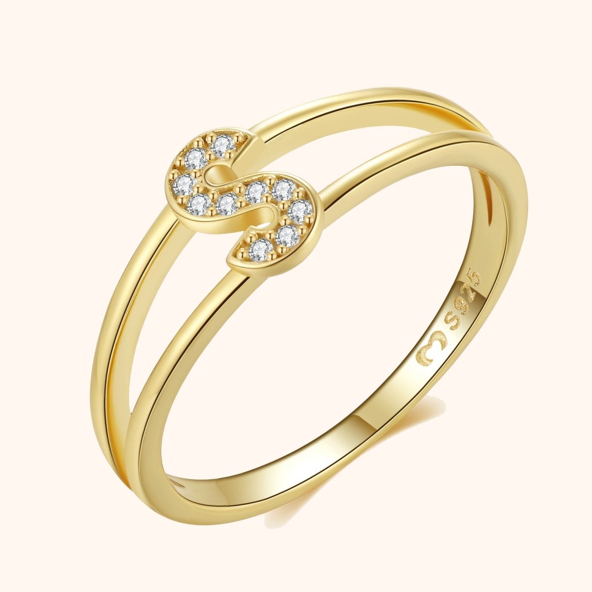 Gold Initial Ring