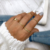 Gold Initial Ring