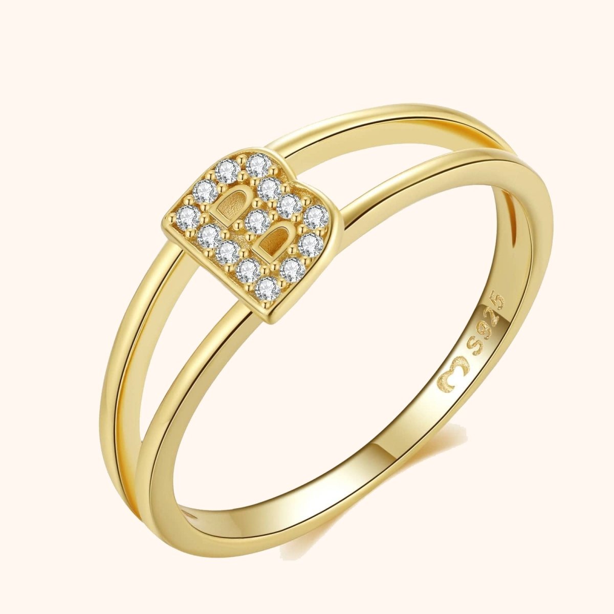 Gold Initial Ring