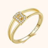 Gold Initial Ring
