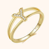 Gold Initial Ring