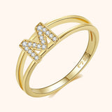 Gold Initial Ring