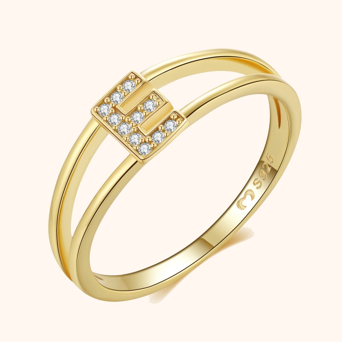 Gold Initial Ring