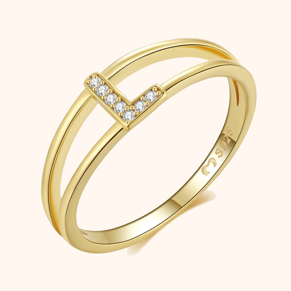 Gold Initial Ring