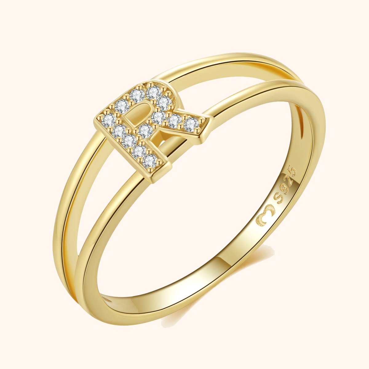 Gold Initial Ring