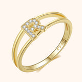 Gold Initial Ring