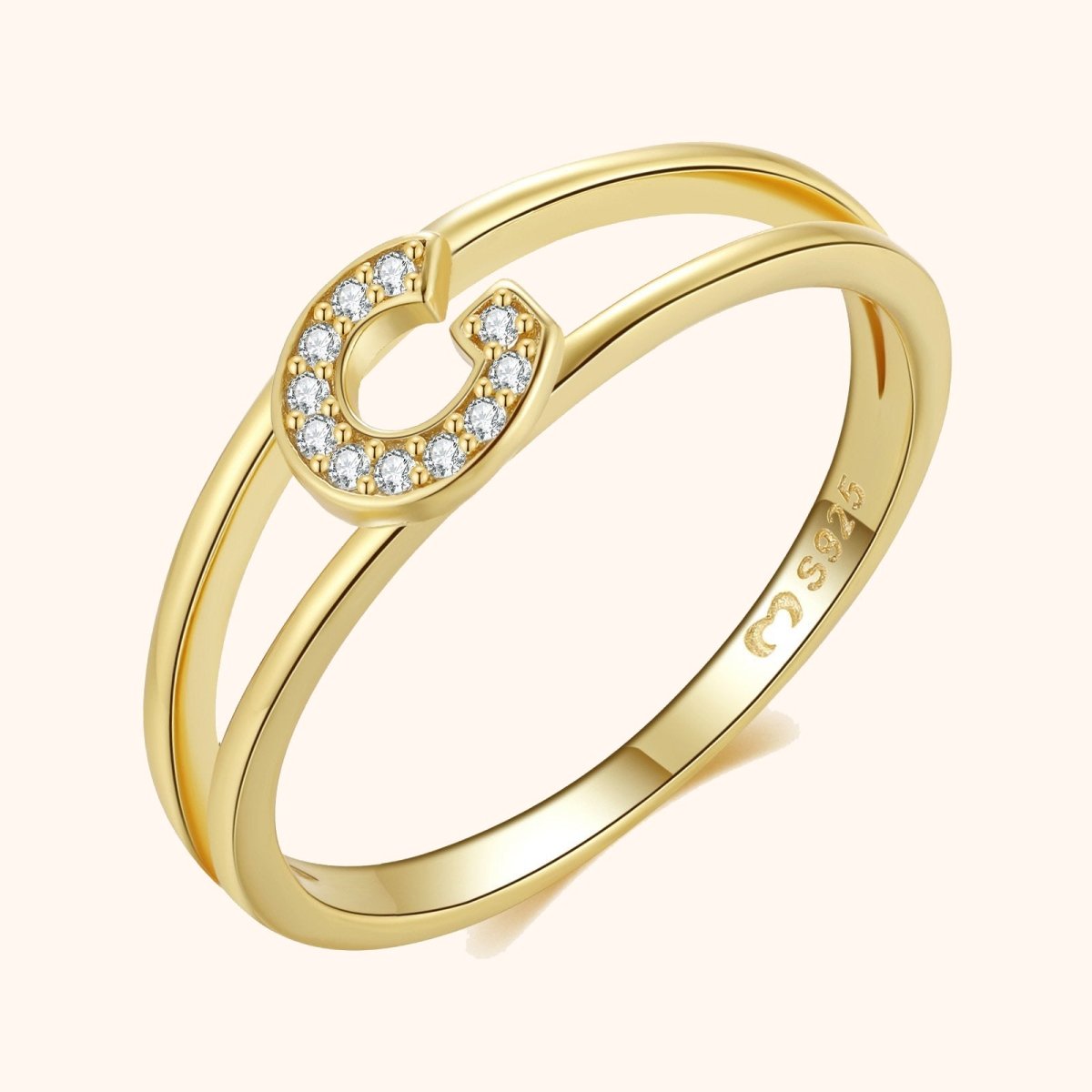 Gold Initial Ring