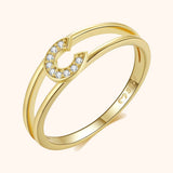Gold Initial Ring