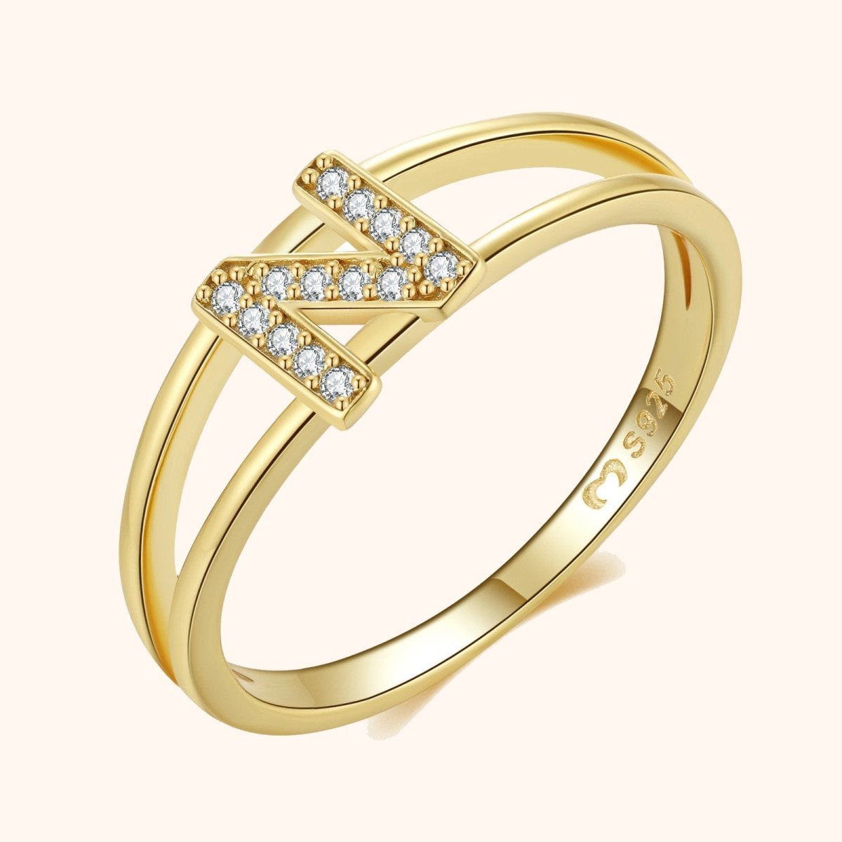 Gold Initial Ring