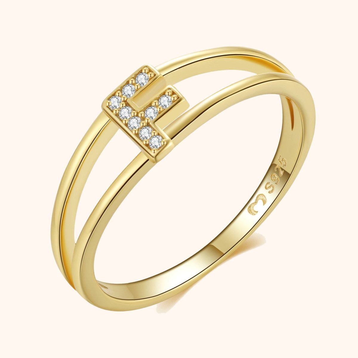 Gold Initial Ring