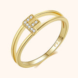 Gold Initial Ring