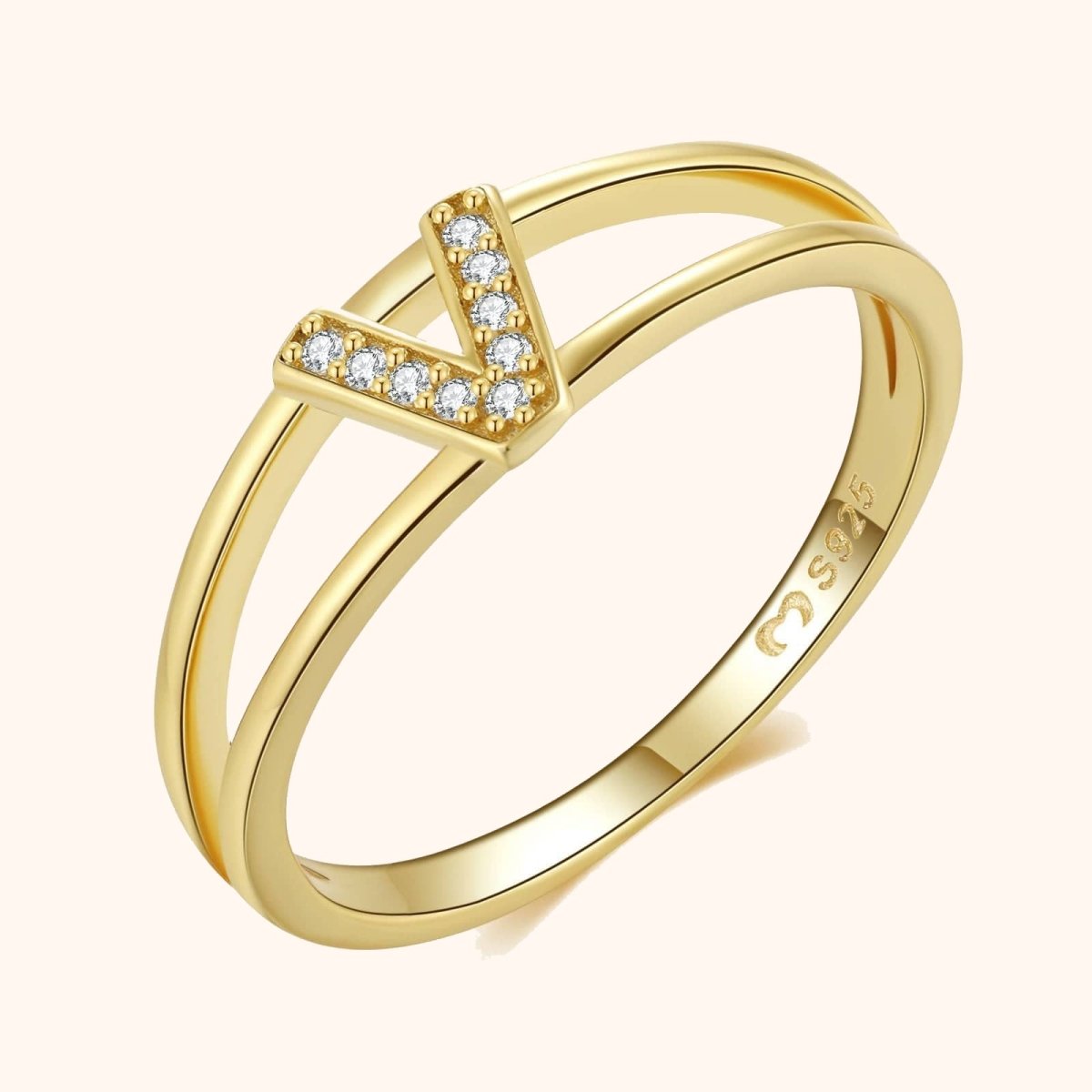 Gold Initial Ring