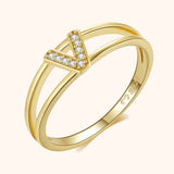 Gold Initial Ring