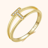 Gold Initial Ring