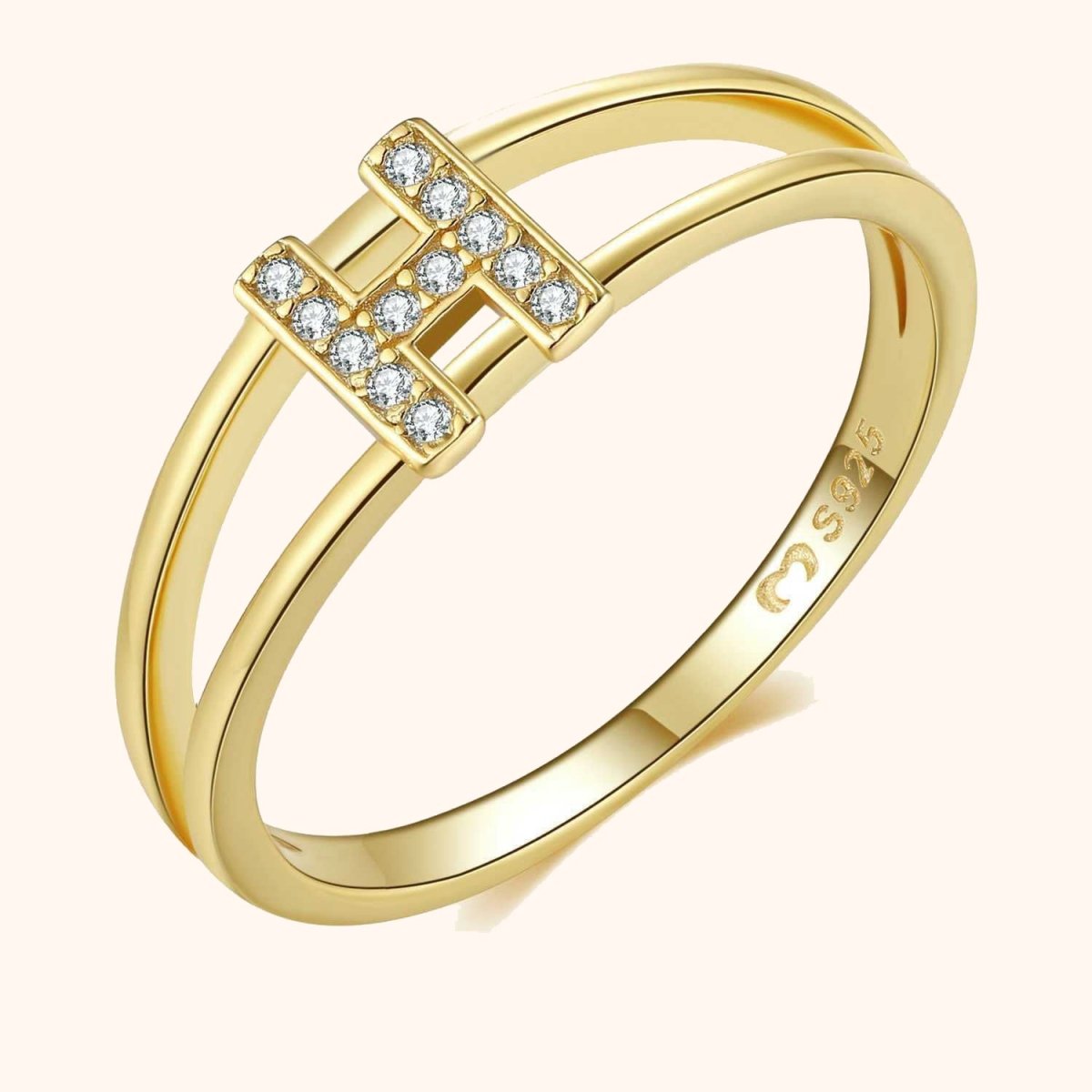 Gold Initial Ring
