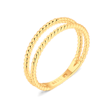 Braided Lines Ring