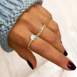 Braided Lines Ring