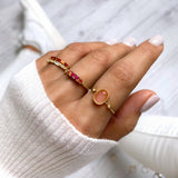 Pink Glitter Ring
