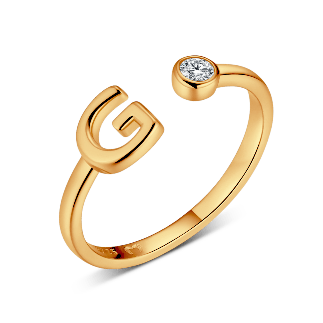 Top Letter Ring