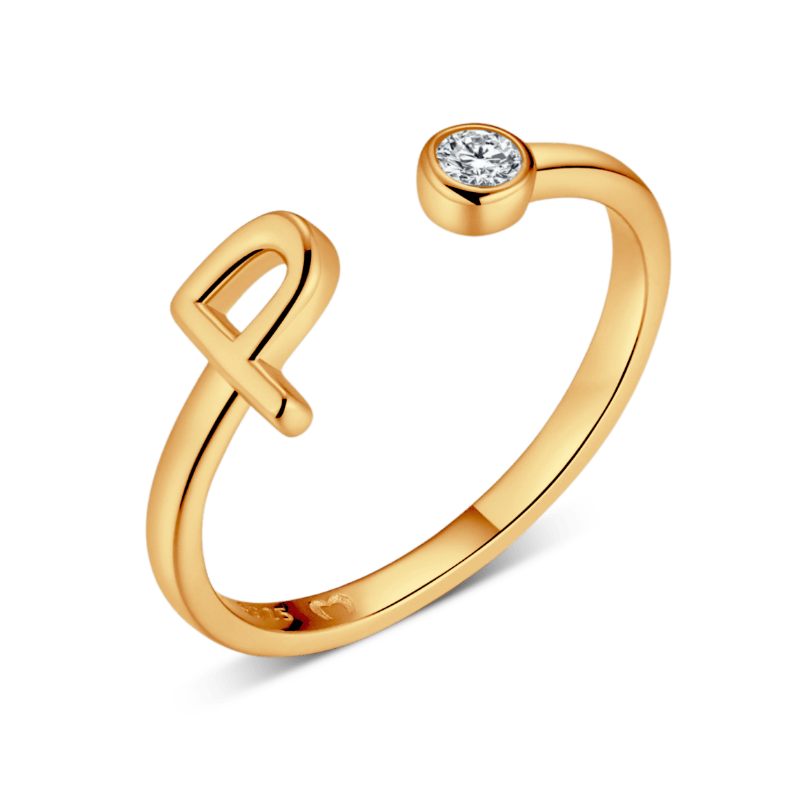 Top Letter Ring