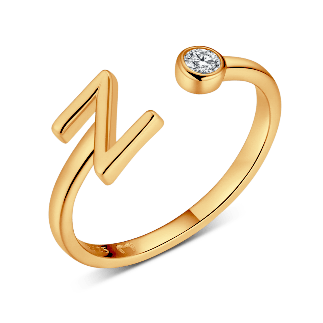 Top Letter Ring