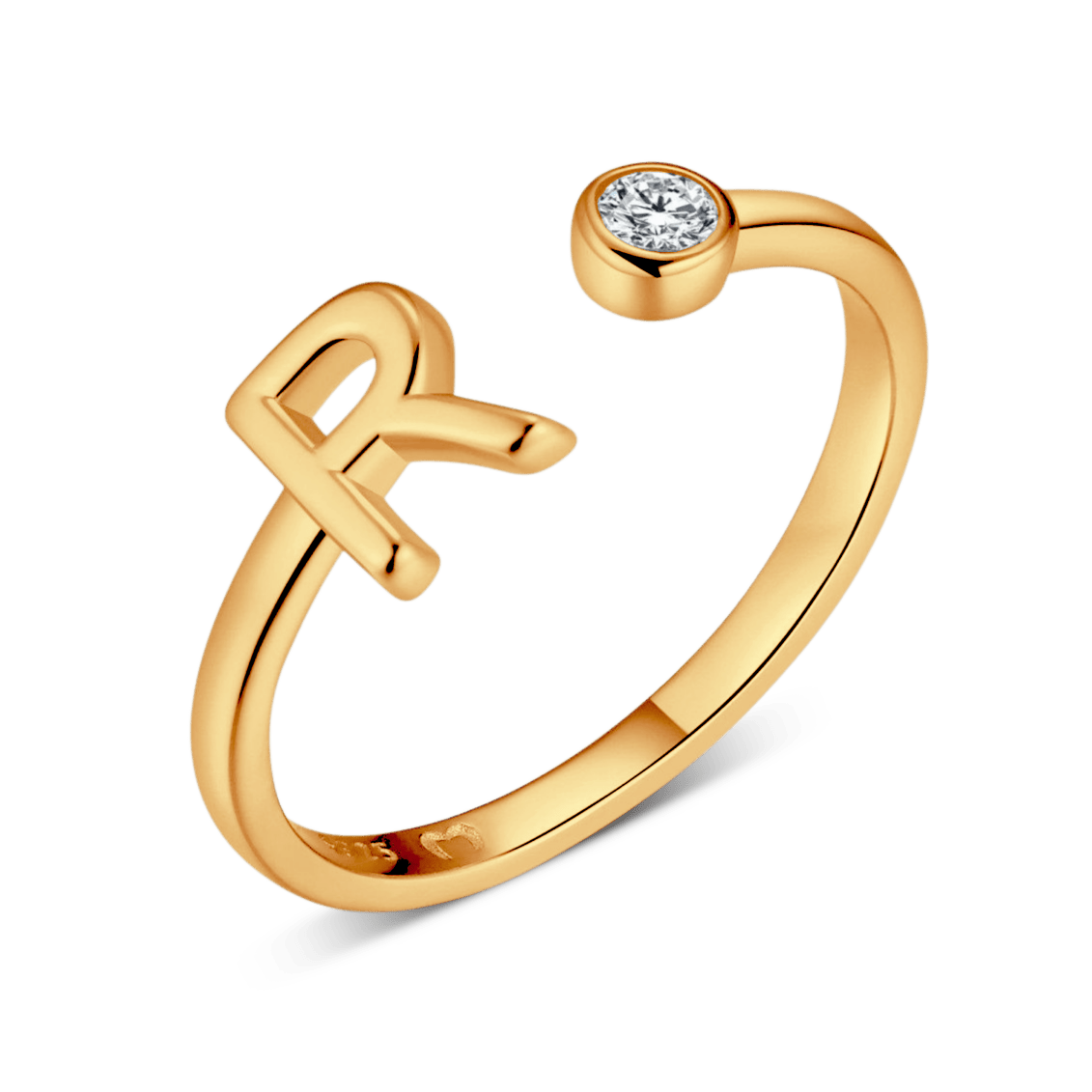 Top Letter Ring
