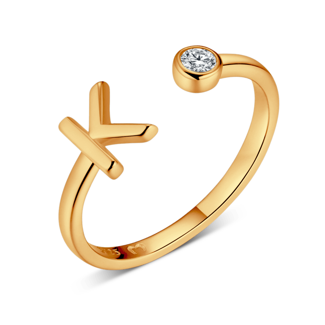 Top Letter Ring