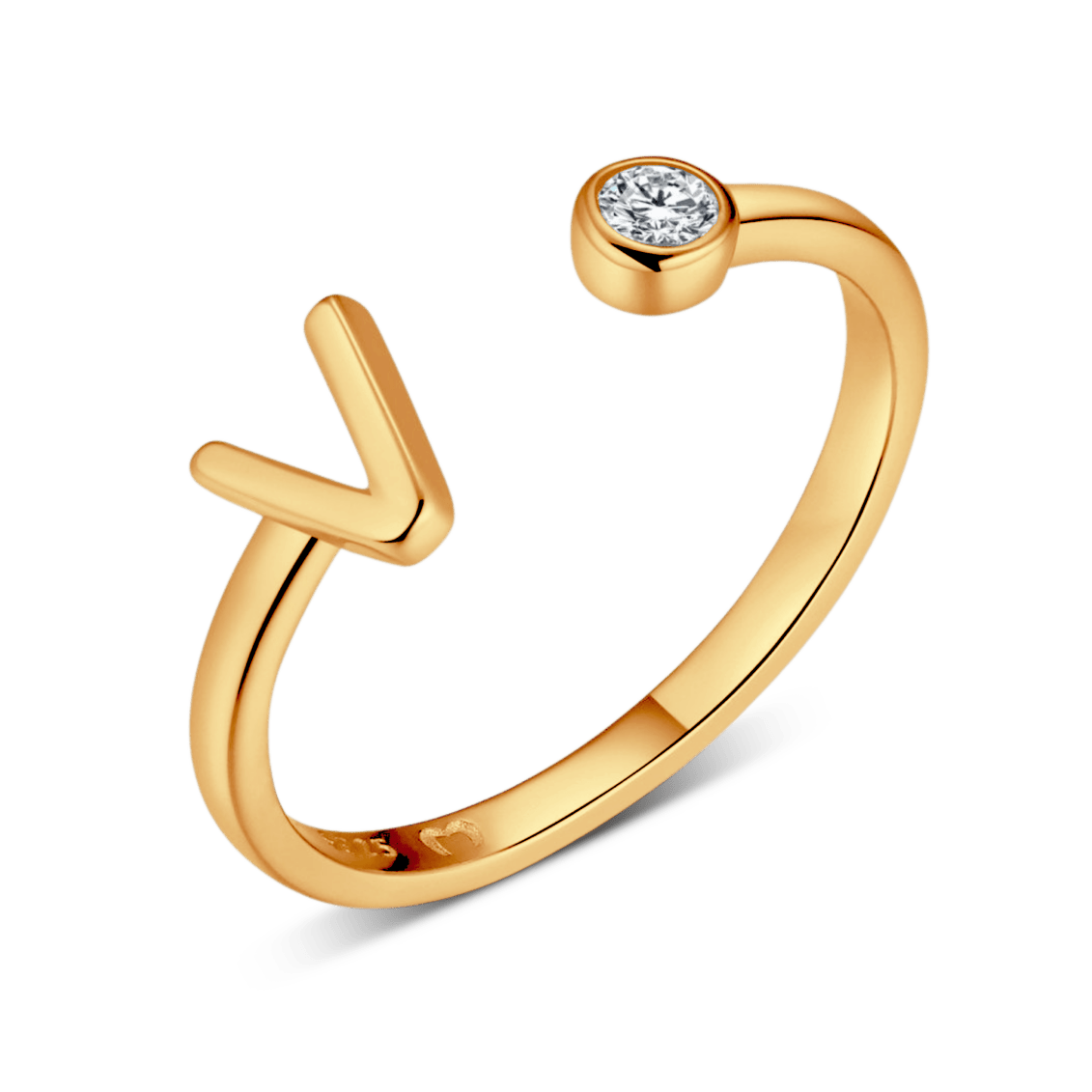 Top Letter Ring
