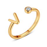 Top Letter Ring