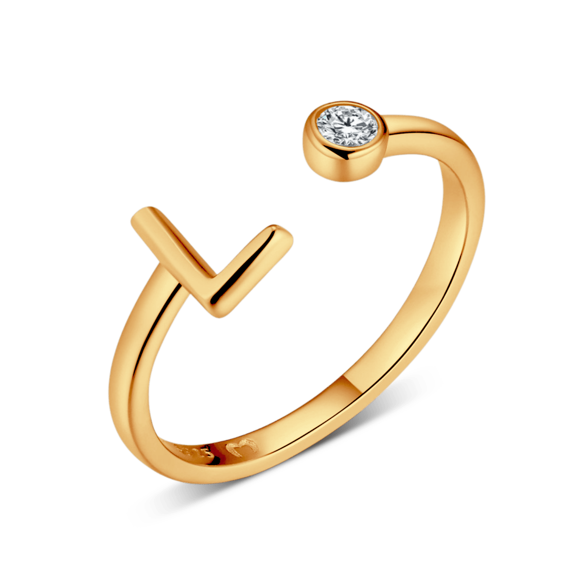 Top Letter Ring