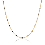 Black Beaded Necklace