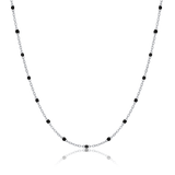 Black Beaded Necklace
